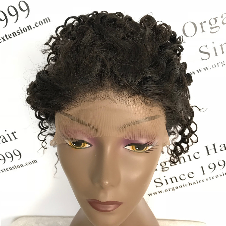  With High Quality Human Full And Affordable Price Curly  Lace  Wig For  Baby  A16